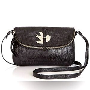 Marc by Marc Jacobs black and silver “Petal to the Metal” crossbody bag